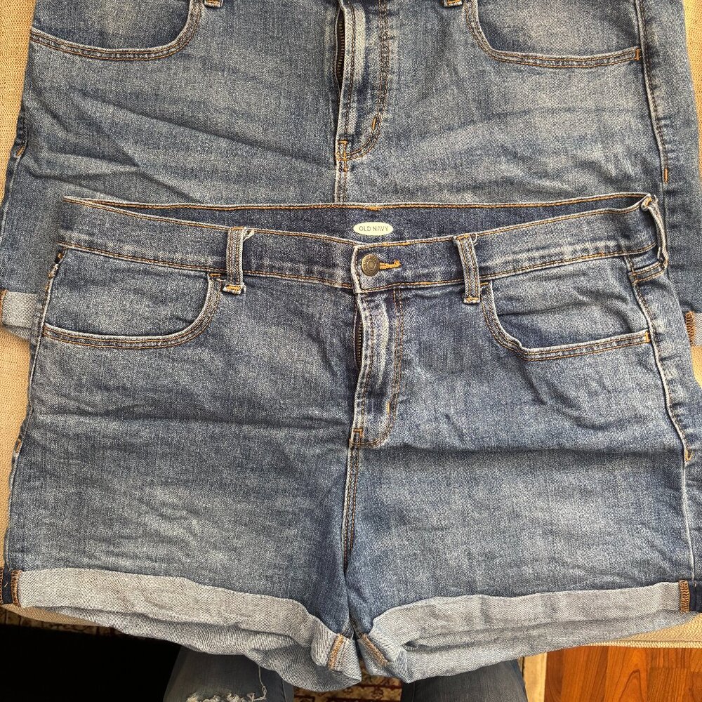Bundle of 2 Old Navy Jean Shorts PLUS SIZE
